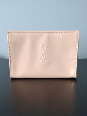 YSL Beaute Glossy Light Beige Cosmetics Pouch